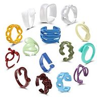 Ring Hollow Out Alloy Stylish Unique Design Colorful 1pc One Size  Open Cuff Ring Lightinthebox - thumbnail