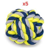 Vadigran Cotton Ball Blue-Yellow 120G Ø8Cm (Pack Of 5)