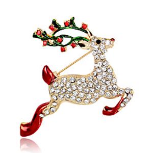 Brooches 3D Christmas Fashion Gold Plated Brooch Jewelry Rainbow For Christmas Gifts Halloween Dress Party  Evening New Year miniinthebox