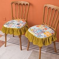 1pc Floral Printed Seat Cushion Suitable For Home Chair Pad miniinthebox