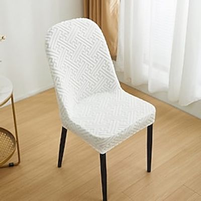 Stretch Kitchen Chair Cover Slipcover For Dinning Party Plaid High Elasticity Fashion 3D Printing Four Seasons Universal Super Soft Fabric Lightinthebox
