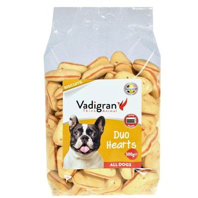 Vadigran Snack Dog Biscuits Duo Hearts 500G Vadigran Snack Dog Biscuits Duo Hearts 500G