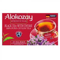 Alokozay Black Tea With Thyme - 25 Tea Bags In Foil Wrapped Envelopes