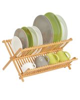 InterDesign Formbu Bamboo Dish Rack