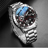 Men Quartz Watch Minimalist Sports Business Wristwatch Luminous Waterproof Stainless Steel Watch miniinthebox