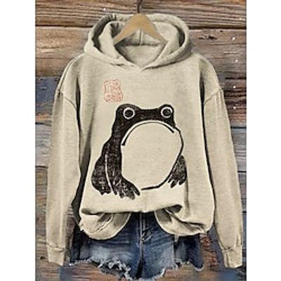 Women's Hoodie Sweatshirt Pullover Active Sportswear Print Beige Graphic Casual Sports Hoodie Long Sleeve Top Micro-elastic Fall Winter Lightinthebox Women's Hoodie Sweatshirt Pullover Active Sportswear Print Beige Graphic Casual Sports Hoodie Long Sleeve Top Micro-elastic Fall Winter Lightinthebox