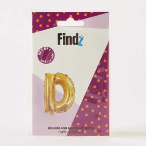 Findz Solid Letter 'D' Helium Balloon