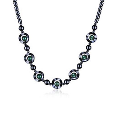 Women's Resin Pendant Necklace Geometrical Flower Fashion Stone Dark Green 45 cm Necklace Jewelry 1pc For Gift Daily miniinthebox