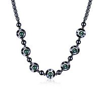 Women's Resin Pendant Necklace Geometrical Flower Fashion Stone Dark Green 45 cm Necklace Jewelry 1pc For Gift Daily miniinthebox - thumbnail