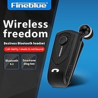 Fineblue F930 Bluetooth Earphones Mini Wireless Handsfree Calls Earbuds With Microphone Calls Remind Vibration Wear Clip Headset miniinthebox - thumbnail