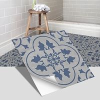 4pcs Vinyl Tile Stickers Peel And Stick Home Decoration Wallpaper Peel And Stick Wall Stickers Thickened Waterproof Non-Slip Wear-Resistant Self-Adhesive Floor Stickers 20x20cm30x30cm Lightinthebox - thumbnail