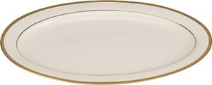 Royalford Premium Bone China Plates, 14" Oval Dinner Plate-(Multicolor)-(RF10466)