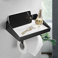 Brass Partition Black Mobile Phone Shelf Bathroom Marble Bathroom Shelf Storage miniinthebox Brass Partition Black Mobile Phone Shelf Bathroom Marble Bathroom Shelf Storage miniinthebox