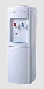 Gratus Hot & Cold Water Dispenser with Fridge - 2 Taps, Storage Cabinet with inbuilt Fridge, GWD520ZCFRW