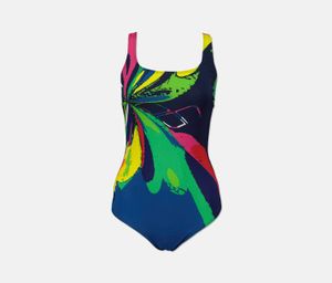 Womens Nova Swim Pro Back 1pc Swimwear  Navy/Rose