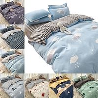 Cartoon Duvet Cover Bedding Sets Comforter Cover with 1 Duvet Cover or Coverlet,1Sheet,2 Pillowcases for Double/Queen/King(1 Pillowcase for Twin/Single) miniinthebox - thumbnail