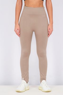 Womens Seamless Tights Taupe Womens Seamless Tights Taupe