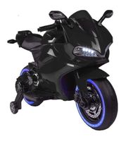 Megastar Ride On 6V Ducati Style Light Up Power Motorbike Electric For Kids - Black (UAE Delivery Only)