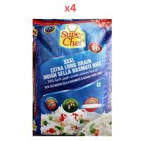 Super Chef Tra Long Grain Sella Basmati Rice XXXL 10Kg (Pack Of 4)