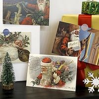 Christmas Decoration Card Christmas Eve Postcard Wall Decal Room Bedroom Bedroom Wall Background DIY Decal miniinthebox - thumbnail