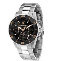 Maserati Competizione 43mm Chr Black Dial Br Ss Men'S Watch