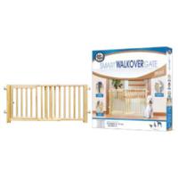 Four Paws Safety Gates Vertical Wood Gate With Door (Walk Over) 30-44 And X 1 - thumbnail