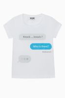 Message Print Cotton T-Shirt Message Print Cotton T-Shirt