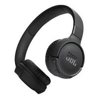 JBL Tune 520BT Wireless On-Ear Headphones, Pure Bass Sound, 57H Battery with Speed Charge, Hands-Free Call + Voice Aware, Multi-Point Connection, Lightweight and Foldable - Black, JBLT520BTBLKEU