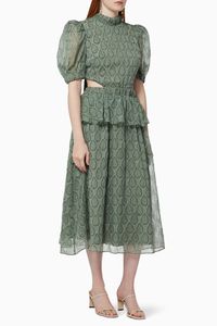 Apostles Dress in Embossed Georgette
