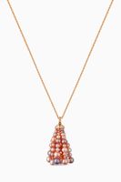 Bahar Diamond Necklace with Pearls in 18kt Rose Gold, Small - thumbnail