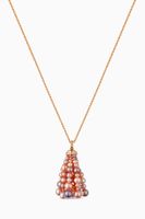 Bahar Diamond Necklace with Pearls in 18kt Rose Gold, Small - thumbnail