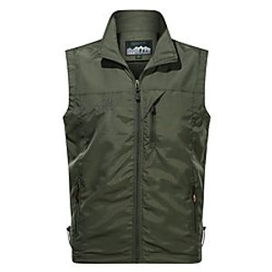Men's Jacket Solid Colored Embroidered Sporty Spring Jackets Regular Holiday Sleeveless Polyester Coat Tops Blue Lightinthebox