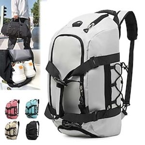 Men's Handbag Sports Bags Backpack Gym Bag Hiking Daypacks Oxford Cloth Outdoor Holiday Travel Large Capacity Anti-Dust Wet and Dry Separation Solid Color Black Pink Green miniinthebox
