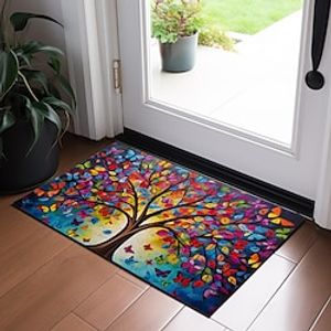 Tree of Life Painting Doormat Non-Slip Oil Proof Rug Indoor Outdoor Mat Bedroom Decor Bathroom Mat Entrance Rug Door Mat miniinthebox