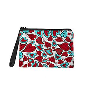 Unisex Bags Polyester Coin Purse Cosmetic Bag Pencil Cases Zipper Print 3D Shopping Daily Canvas Bag 3D Print Valentine's Day Black Lightinthebox