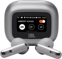 JBL Live Flex 3 Wireless Earbud Headphones, True Adaptive Noise Cancelling- Silver