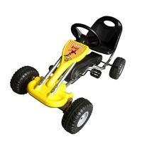 Megastar Ride On Mini Pedal Go Kart For Kids With Hand Brake - Yellow (UAE Delivery Only)