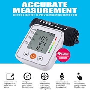 Sphygmomanometer Digital Upper Arm Wrist Monitors Pulse Heart Beat Rate Meter Device Automatic Mini Hematomanometer LCD miniinthebox