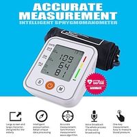 Sphygmomanometer Digital Upper Arm Wrist Monitors Pulse Heart Beat Rate Meter Device Automatic Mini Hematomanometer LCD miniinthebox - thumbnail