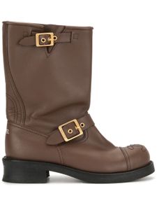 Chanel Pre-Owned buckle CC boots - Brown