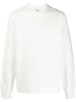 Y-3 logo-print sweatshirt - White