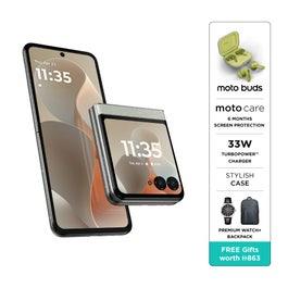 Motorola Razr 60 8GB 5G Smartphone, PANTONE Lightest Sky, 256 GB
