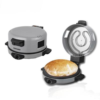 Sonashi 1800W 2 In 1 Arabic Bread & Pizza Maker Silver - SABM-863 Sonashi 1800W 2 In 1 Arabic Bread & Pizza Maker Silver - SABM-863