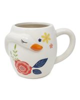 BW 18Oz Folk Swan White Barrel Mug - thumbnail