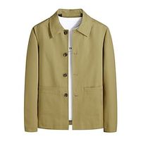 Men's Lightweight Jacket Summer Jacket Work Jacket Wearproof Soft Durable Family Gathering Casual Daily Office  Career Single Breasted One-button Turndown Office / Business Comfort Leisure Jacket miniinthebox - thumbnail