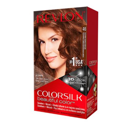 Revlon ColorSilk Beautiful Color Permanent Hair Color 46 Medium Golden Chestnut Brown Revlon ColorSilk Beautiful Color Permanent Hair Color 46 Medium Golden Chestnut Brown