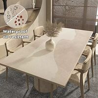Silent Wind Dining Table Mat Waterproof and Oil Proof Pvc Tablecloth, Wash Free Silicone Thermal Insulation Pad, Light Luxury and High-End Tea Table Cloth Lightinthebox - thumbnail
