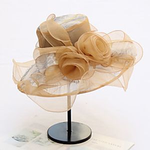 Women's Party Hat Party Club Embroidered Solid Color Light Blue Light Purple Hat / Winter / Spring / Summer miniinthebox