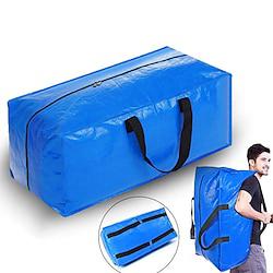 Portable Woven Moving Bag - Large Capacity, Waterproof and Durable Storage Tote with Handles, Zipper Closure, Ideal for Moving, Dorms, and Bedroom Closet Organization Lightinthebox