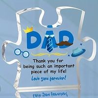 Dad Gifts For Dad Acrylic Puzzle Plaque With Sayings Gifts For Dad From Daughter Son Dad Thank You Gifts Fathers Day Birthday Card Gifts For Dad Lightinthebox